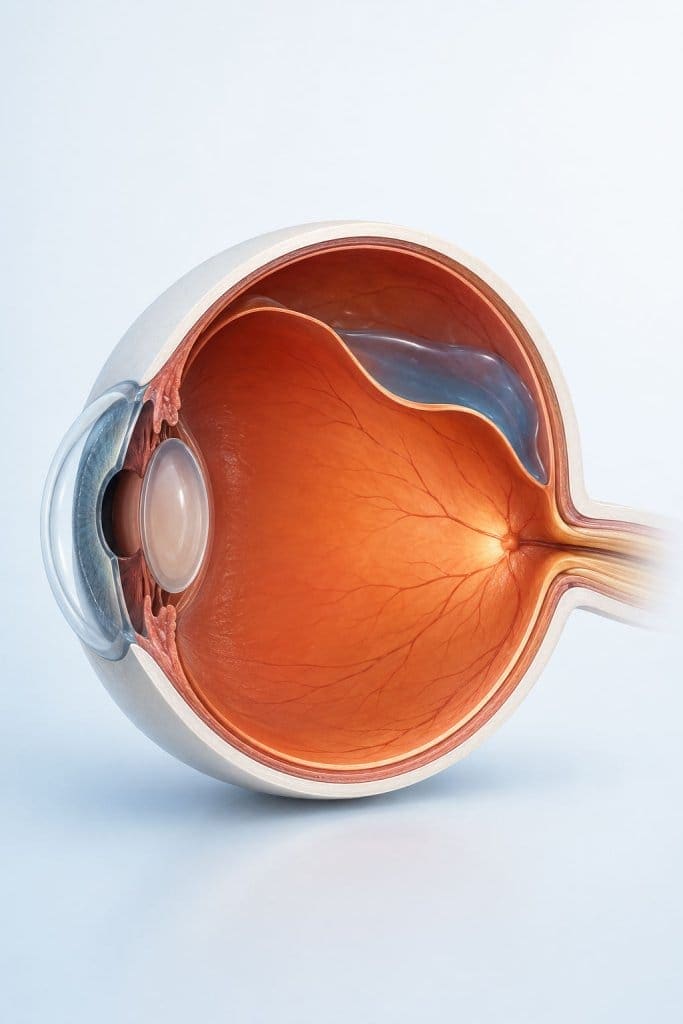 Clinical image — Retinal detachment repair.